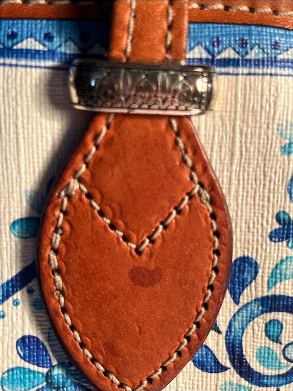 BRIGHTON ππ( RARE ) CASABLANCA COLLECTION πππPrint Tote with Tan Trim π - Picture 5 of 13